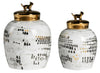 Binary Jar with Gold Lid