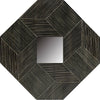 Fanned Wooden Wall Mirror