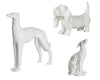 White Dog Sculpture