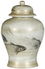 Pearl Fish Ginger Jar with Lid