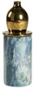 Granite Blue Jar Golden Lid