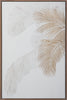 Handcarved Wall Panel: Palm Leaves